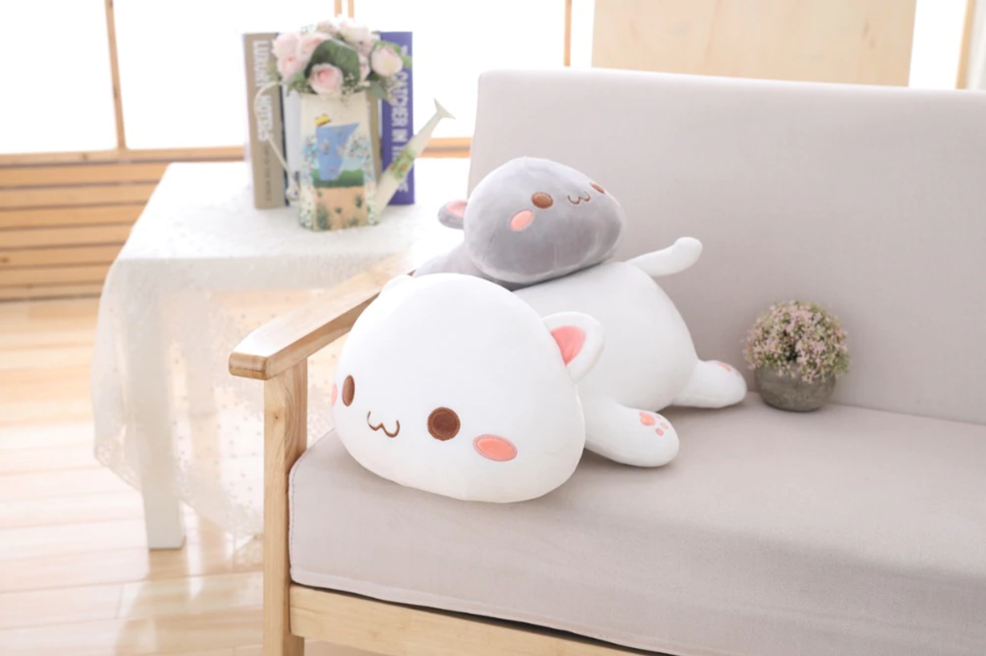 Sleeping cat plush sales