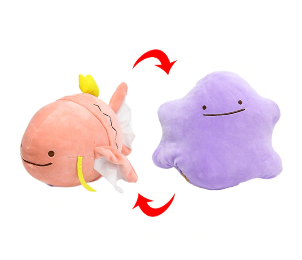 Ditto snorlax plush 2024 reversible